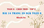 Bài 14 trang 29 Toán 8 Chân trời sáng tạo Tập 2